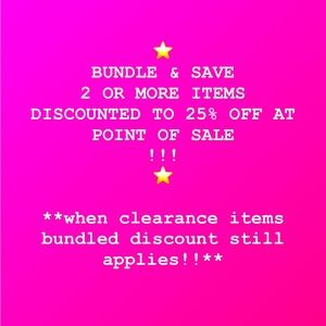 BUNDLE & SAVE 25% OFF TOTAL ORDER